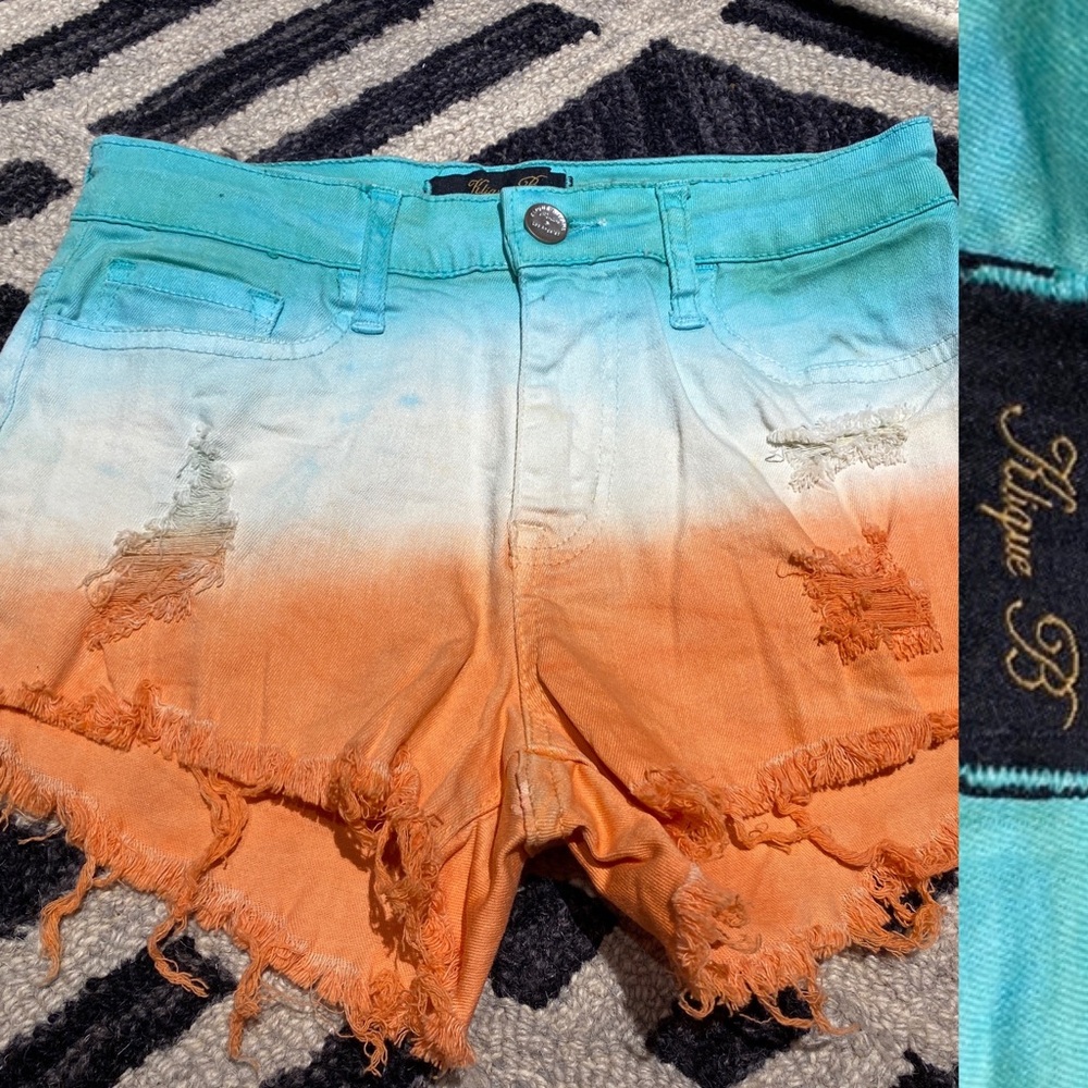 Klique B multi-color jean short